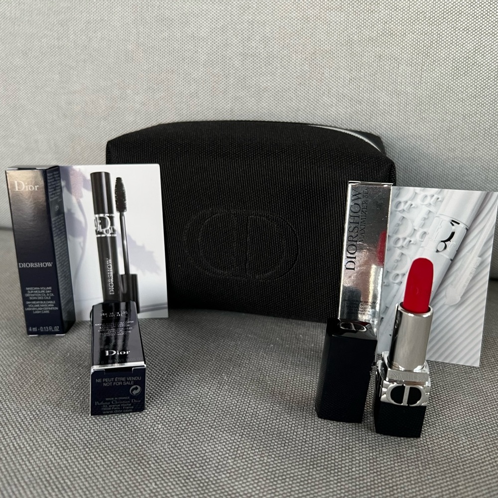 Dior Lipstick Mascara Pouch Set